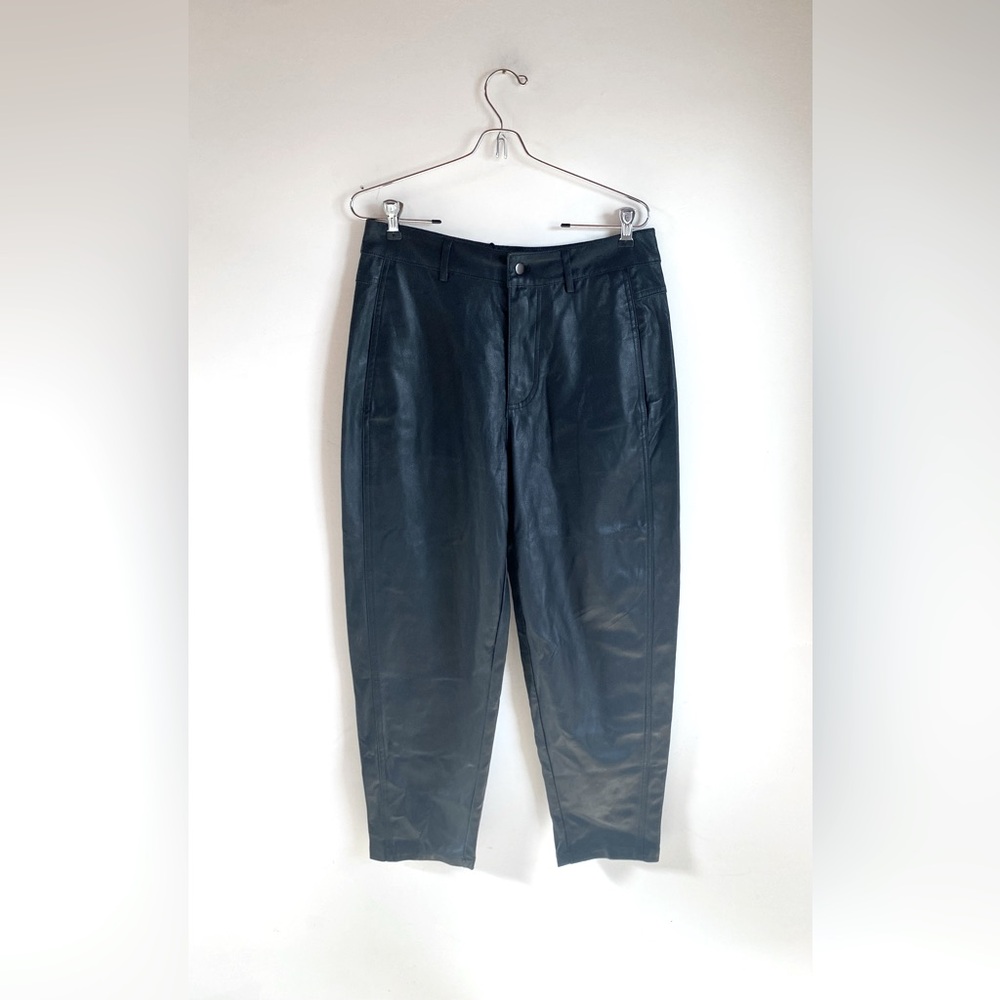 ZARA Black Faux Leather Pants